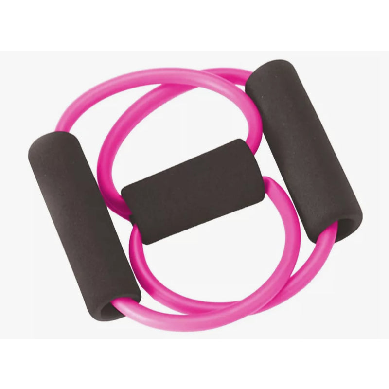 Elástico Extensor Formato Em Oito Tensão Leve Rosa Liveup