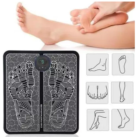 Massageador Elétrico Para Os Pés Cor Preto