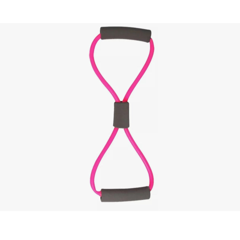 Elástico Extensor Formato Em Oito Tensão Leve Rosa Liveup