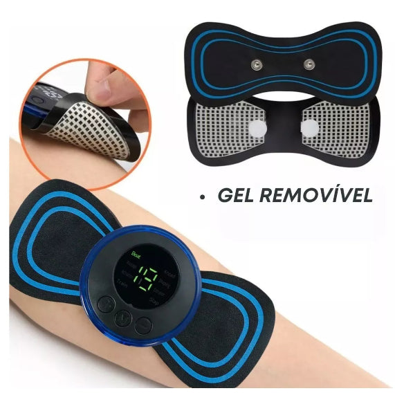 Massageador Portátil Recarregável Dor Pescoço Coluna
