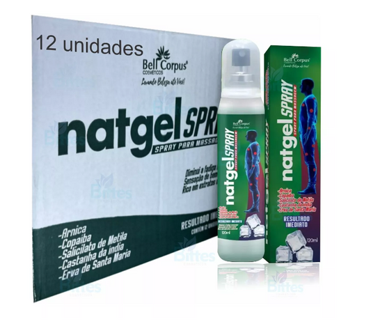 Natgel Spray 120ml Natgel spray Un Caixa com 12