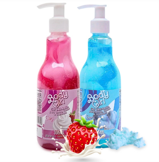 Body Girl Gel Hidratante p/ Corpo e Virilha Pacote com 10