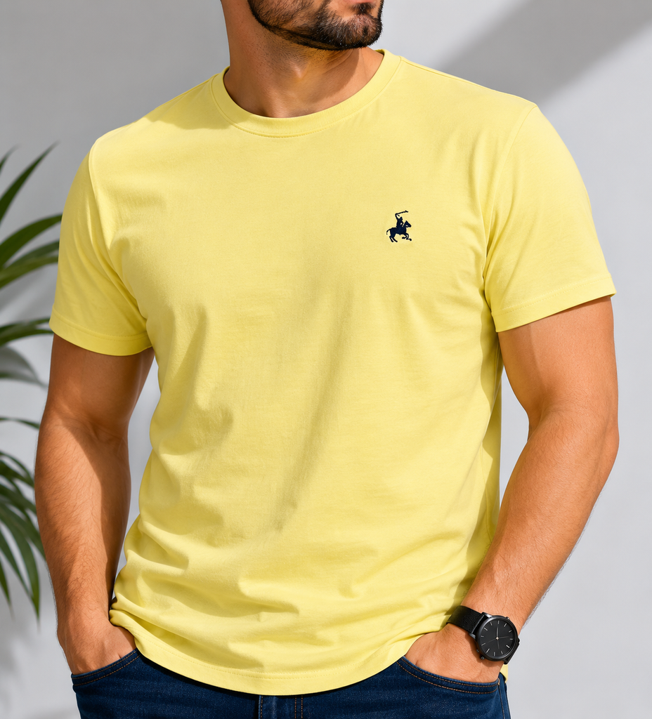 Camiseta Masculina Algodão com Elastano