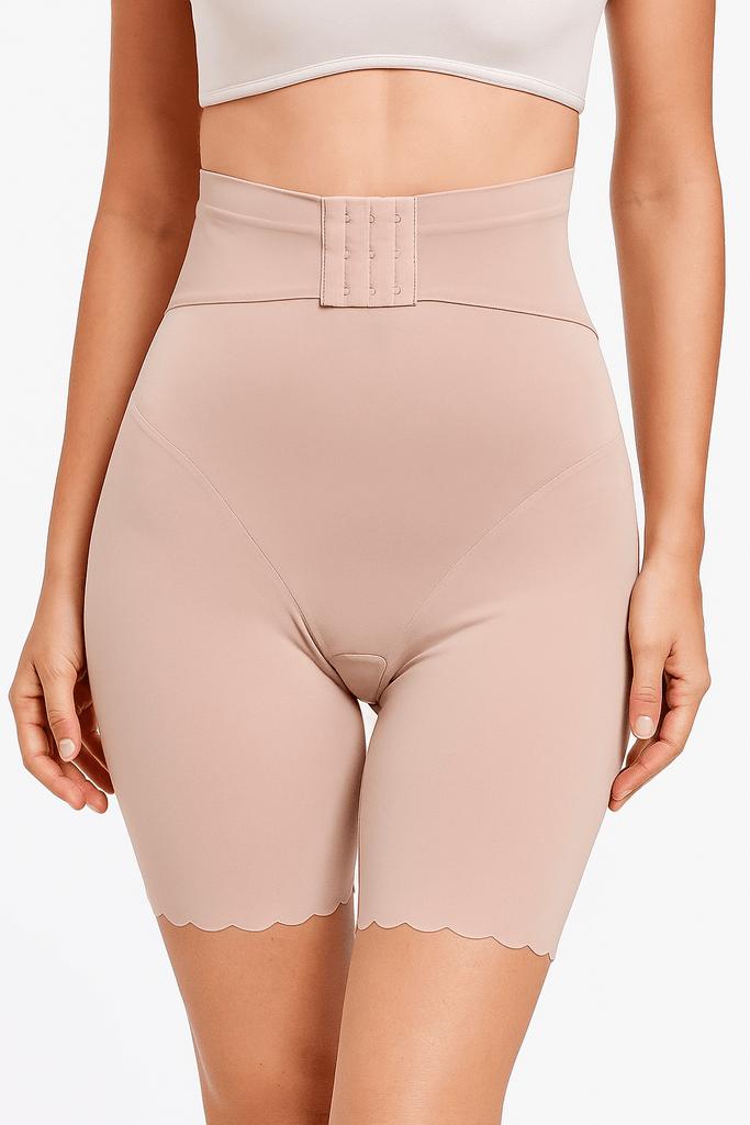 Short Modelador Feminino de Cintura Alta – Efeito Lipo Instantâneo