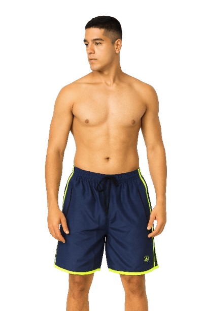 Short tactel Listras ziper 3 bolso pacote com 10