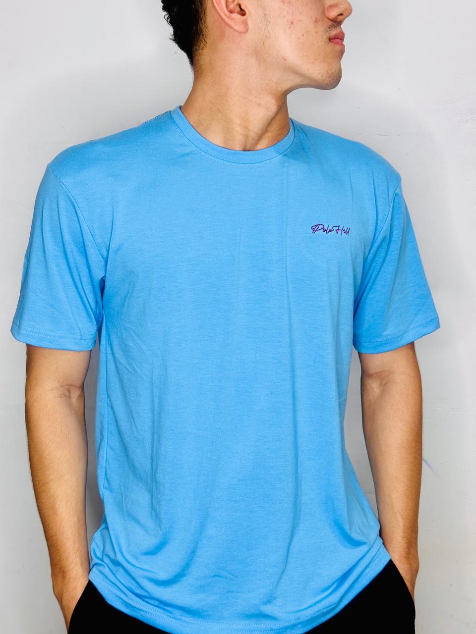 Camisetas Polo Hill Masculinas de Malha Cotton bordada