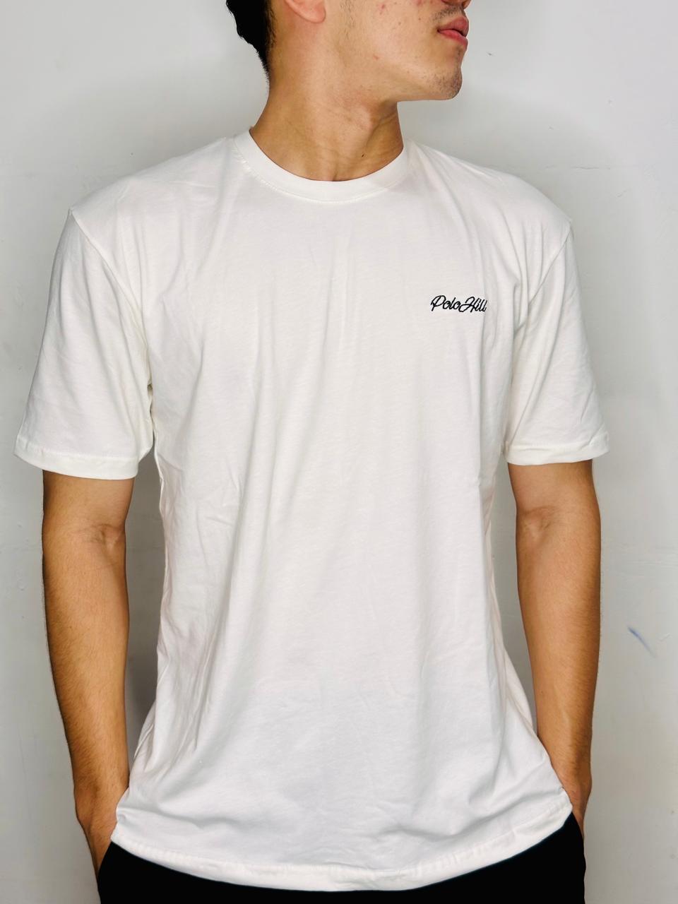 Camisetas Polo Hill Masculinas de Malha Cotton bordada