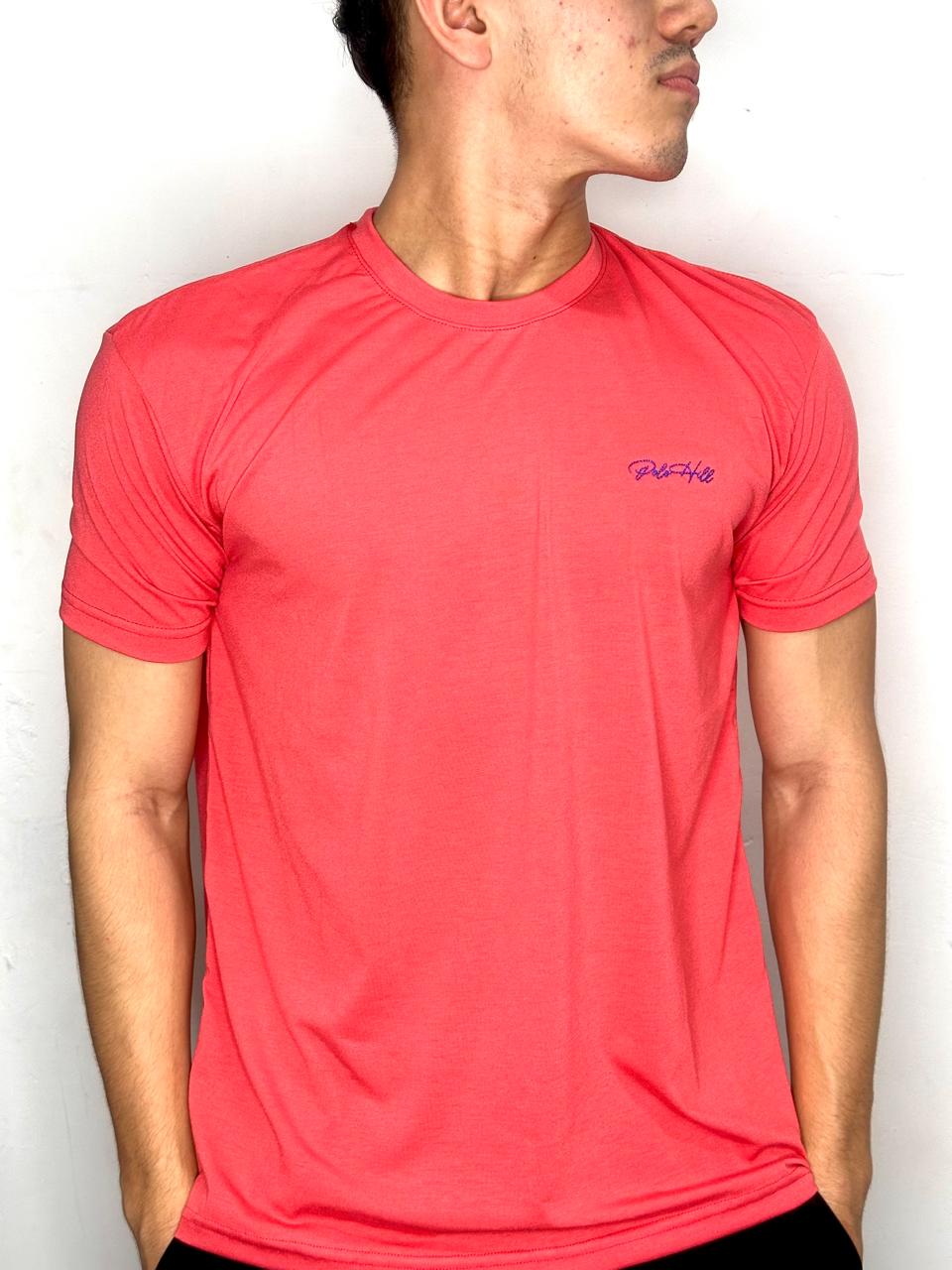 Camisetas Polo Hill Masculinas de Malha Cotton bordada