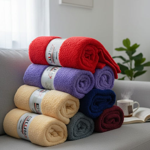 Manta Casal Lisa de Microfibra 1,80 m x 2,20m BWTEX