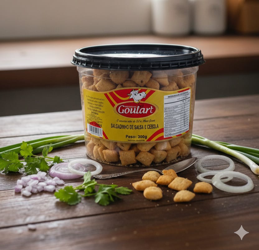 Biscoito petisco salgado diversos sabores  – 300g