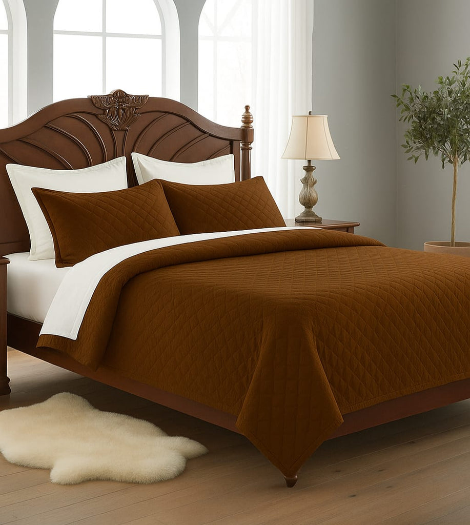 Cobre Leito Casal Roma – Conforto e Elegância para o Seu Quarto