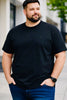 Camiseta Masculina Plus Algodão com Elastano
