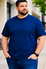 Camiseta Masculina Plus Algodão com Elastano