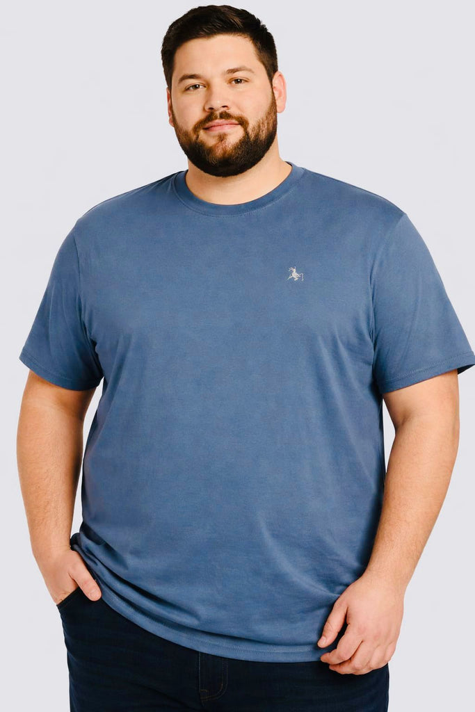 Camiseta Masculina Plus Algodão com Elastano