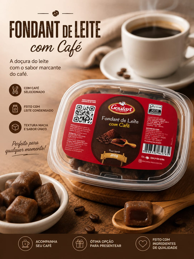 Cocada ao Leite e Fondant de Leite Artesanal 200g – Sabores Especiais