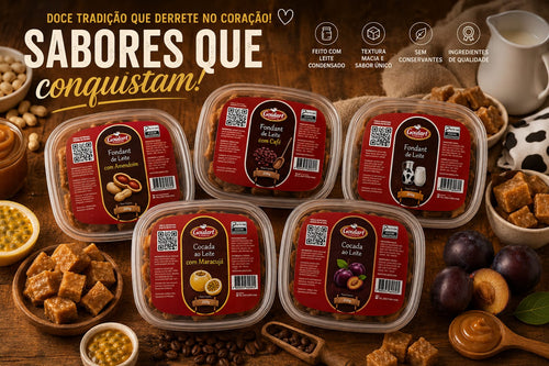 Cocada ao Leite e Fondant de Leite Artesanal 200g – Sabores Especiais