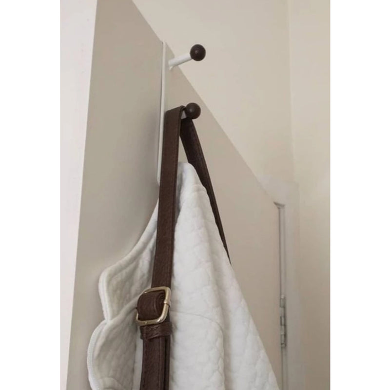 kit 2 Cabideiros de Porta de encaixe - s/ furar ou fazer sujeira / 3 ganchos